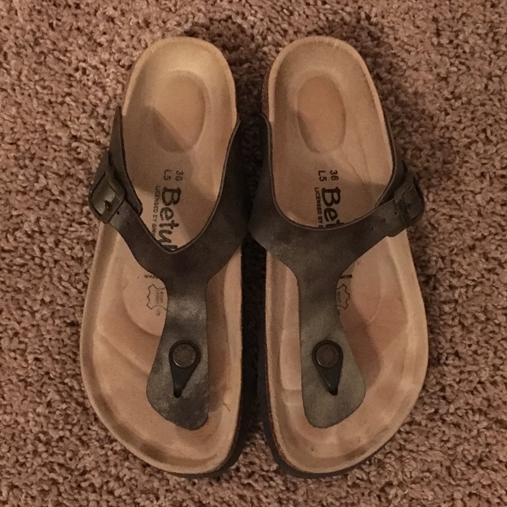 Bronze/Pewter Betula sandals